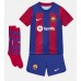 Barcelona Ferran Torres #7 Dětské Oblečení Domácí Dres 2023-24 Krátkým Rukávem (+ trenýrky)